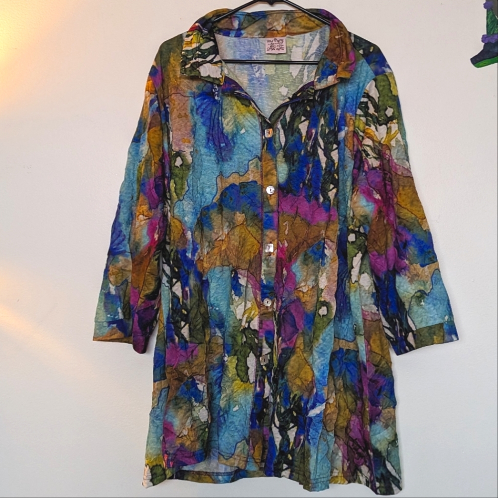 Artsy Watercolor Top